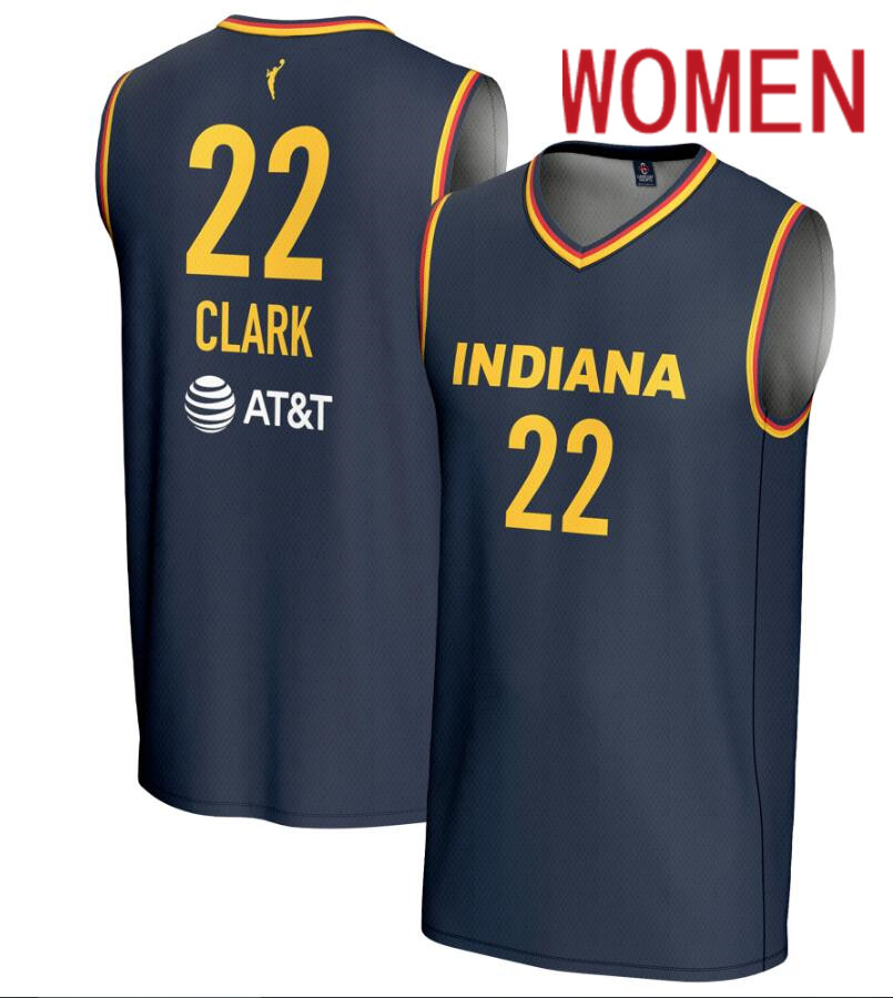 Women  Unisex GameDay Greats #22 Caitlin Clark Navy Indiana Fever Lightweight blue Basketball Jersey->women ncaa jersey->Women Jersey